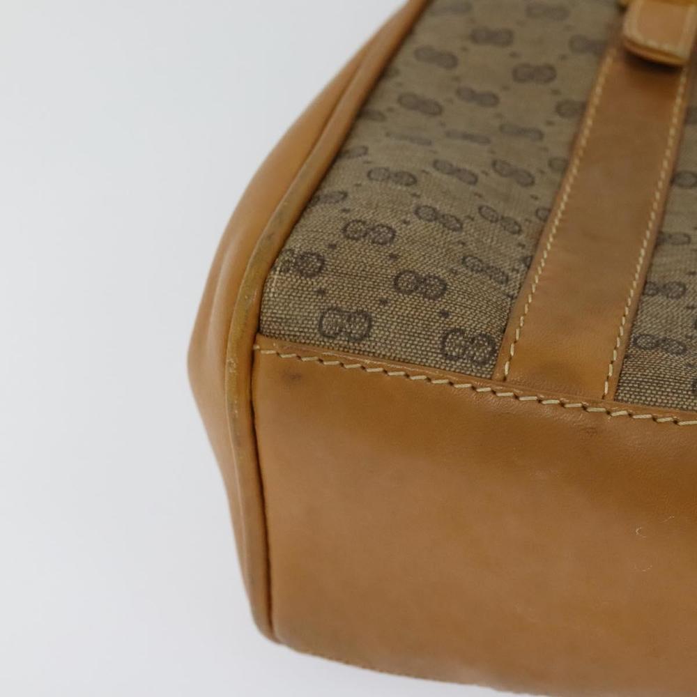 GUCCI Micro GG Supreme Hand Bag PVC Leather Beige Gold 000 984 4857 Auth ep7571 - Picture 16 of 16